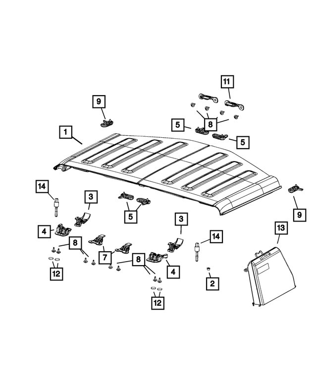 68028750AB - Body Sheet Metal Except Doors: Locating Pin for Mopar Image image