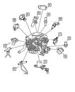 68089421AC - Electrical: Pressure Sensor for Dodge: Sprinter 2500, Sprinter 3500 | Jeep: Grand Cherokee Image