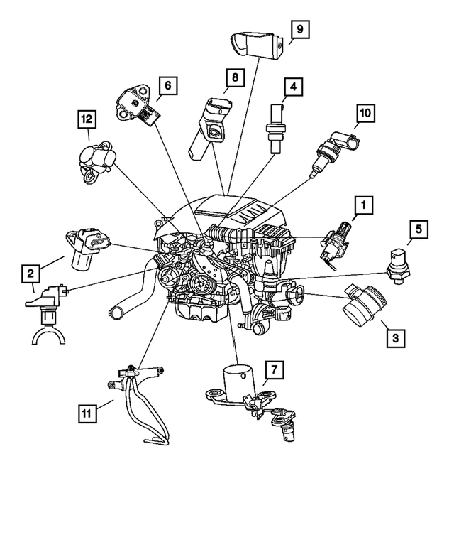 68089421AB - Electrical: Pressure Sensor for Mopar Image
