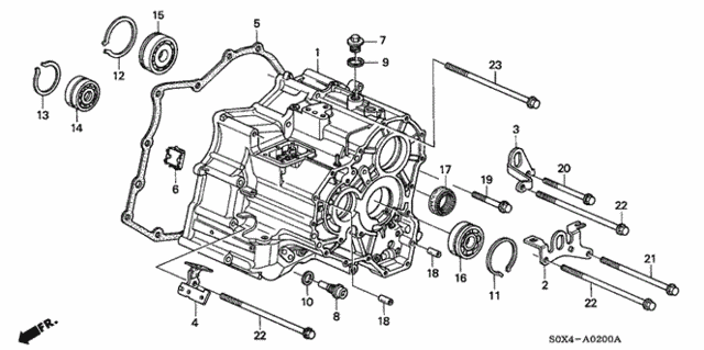 AT Transmission Housing (4AT) for 2000 Honda Odyssey #0