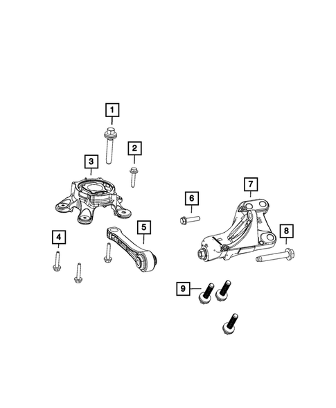 Engine Mounting for 2021 Chrysler Pacifica #3