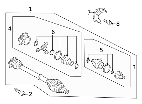 Drive Axles for 2020 Audi S5 #2