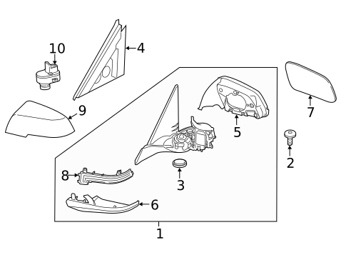 Outside Mirrors for 2014 BMW 428i #0