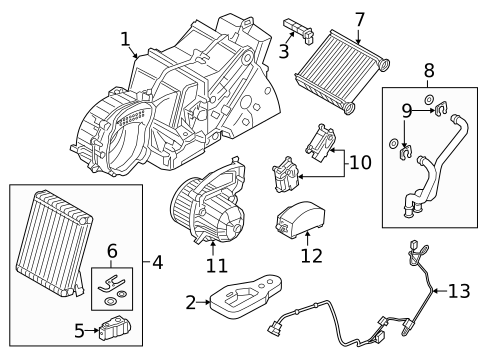 Rear Evaporator for 2019 Volkswagen Tiguan #0