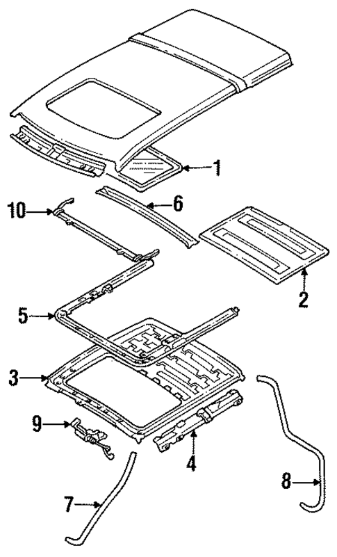 Sunroof for 1992 Mitsubishi Expo LRV #0
