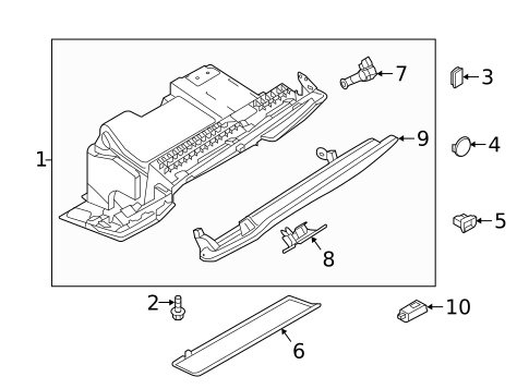 Glove Box for 2022 Audi A6 Quattro #0