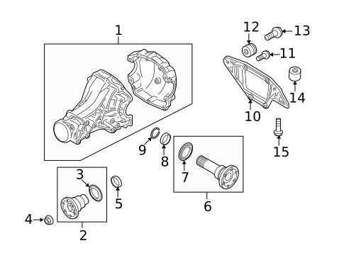Axle & Differential for 2009 Audi Q5 #0