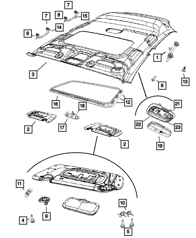 1SG78HDAAB - Interior Trim: Headliner for Mopar Image