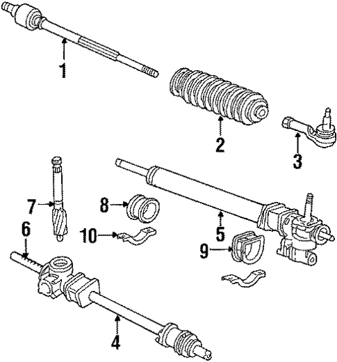 Steering Gear & Linkage for 1985 Honda Accord #1