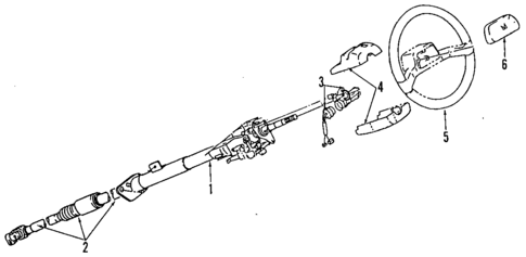 Steering Column for 1991 Isuzu Rodeo #1