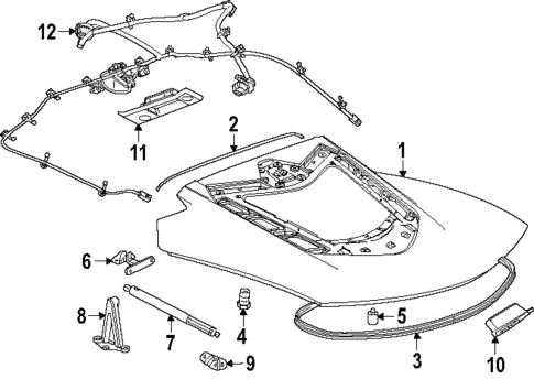 Lid & Components for 2024 Chevrolet Corvette #0