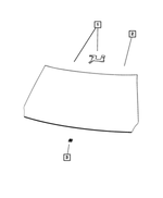 68104203AD - Glass: Shipping Assembly - 30 Lite Glass Windshield for Mopar Image