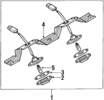 2651041G00 - : License Lamp for Nissan Image