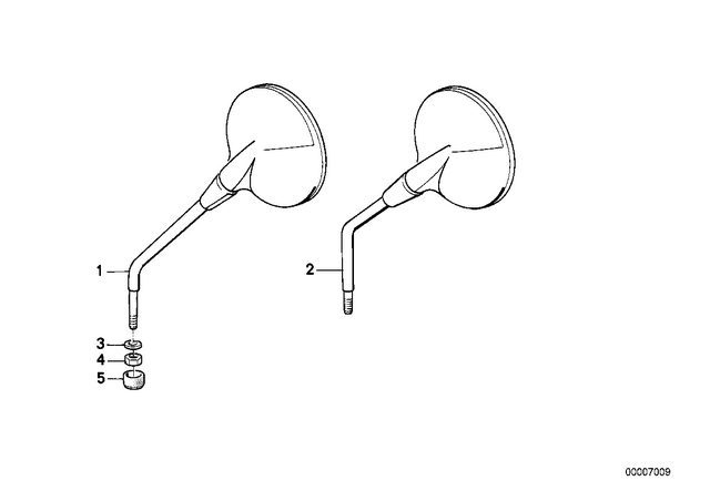 51161452418 - : Mirror Right for BMW-Motorrad Image