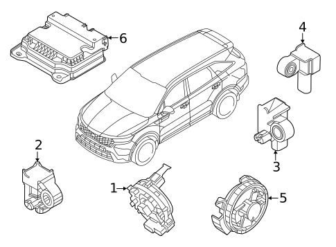 Air Bag Components for 2025 Kia Sportage #2