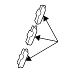 91520S6A003 - Body: Windshield Molding Clip for Honda: Civic Image