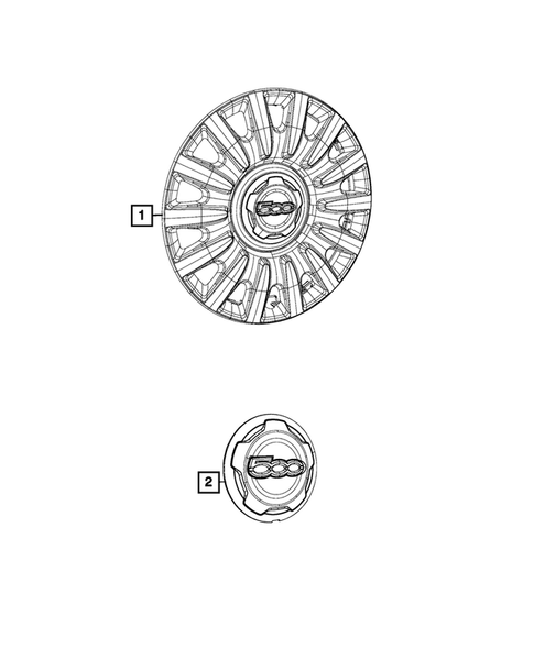 Wheel Covers and Center Caps for 2016 Fiat 500L #0