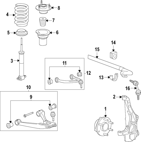 Upper Control Arm for 2021 Cadillac Escalade ESV #1