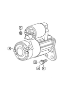 R5033141AB - Electrical: Engine Starter, Remanufactured for Mopar Image
