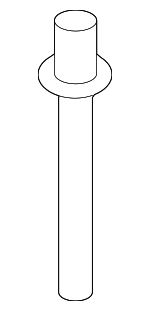 1416003133 - Body: Grille Assembly Rivet for Genesis: Electrified G80, Electrified GV70, G70, G80, G90, GV60, GV70, GV80 | Hyundai: Accent, Azera, Elantra, Elantra Coupe, Elantra GT, Equus, Genesis, Ioniq 6, Palisade, Santa Fe, Santa Fe Sport, Santa Fe XL, Sonata, Tucson, Veloster, Veloster N, Venue, Veracruz Image