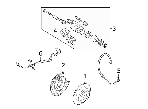 Rear Brakes for 1996 Subaru Impreza #3