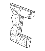 3B0885776AC - Body: Seat Back Pad for Volkswagen Image