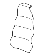 3B0885805QEWG - Body: Seat Back Cover for Volkswagen Image