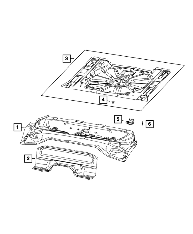68219613AA - Body Sheet Metal Except Doors: Flange Nut for Mopar Image