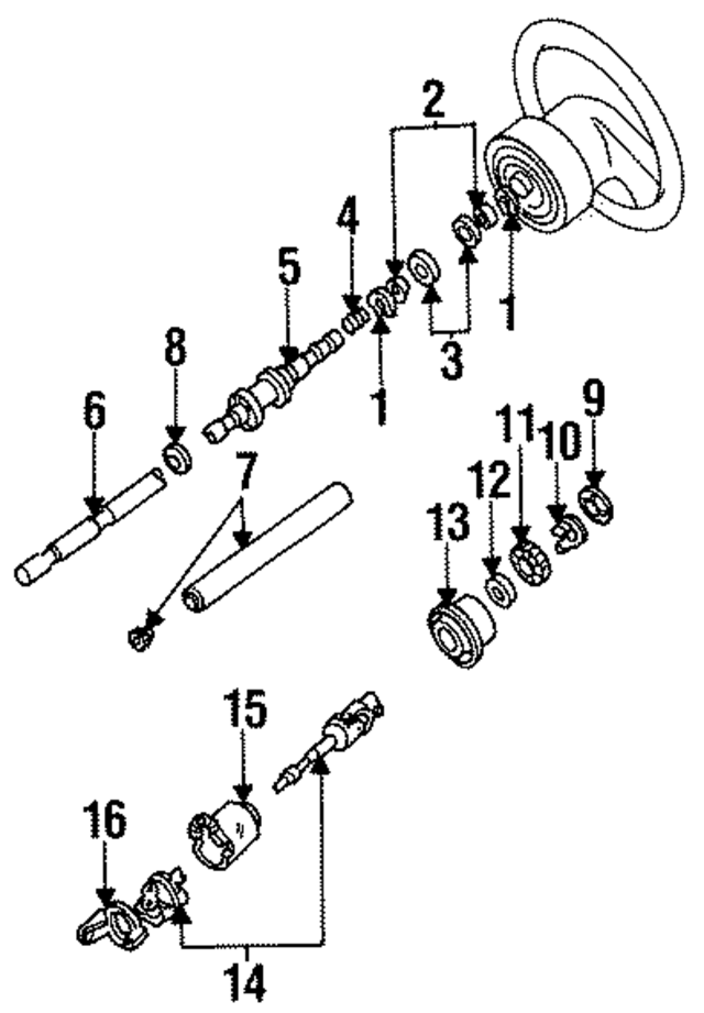 E9TZ3L539A - Steering: Thrust Ring for Ford Image