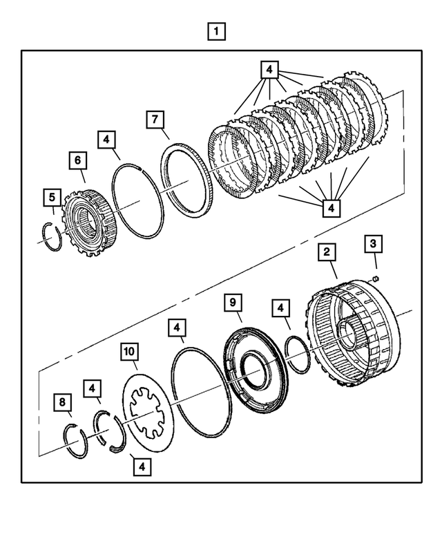 4799667 - Automatic Transmission Multi-Speed: L/r Clutch Clutch for Mopar Image