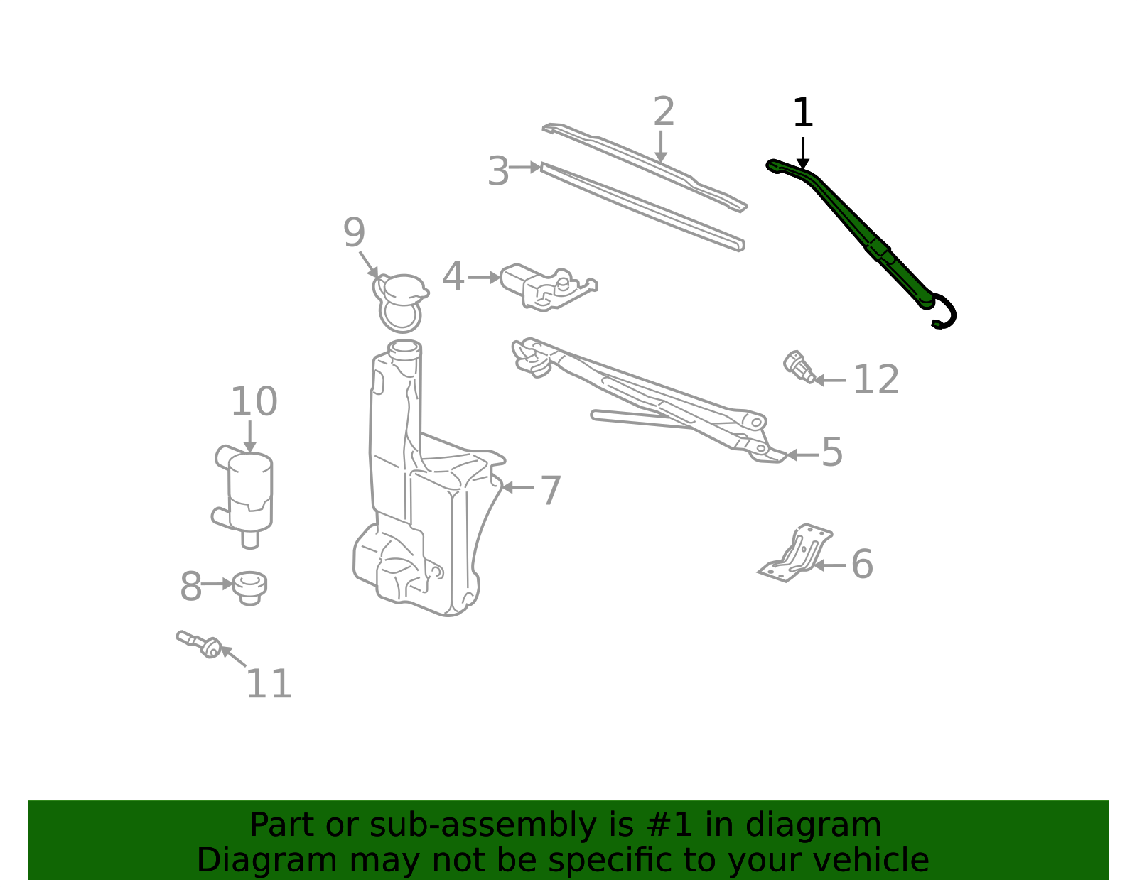 For Hummer H2 2003-2006 2007 Front Left Windshield Wiper Motor 19150497