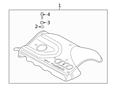 Engine Appearance Cover for 2003 Audi TT Quattro #0