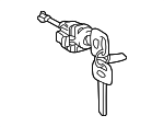 6905235160 - Body: Cylinder &amp; Keys for Toyota Image
