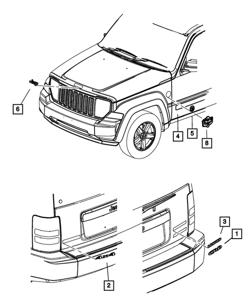 Nameplates for 2012 Jeep Liberty #0