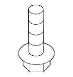957010602508 - Electrical: Bracket Lower Bolt for Honda: Accord, Civic, Clarity, CR-V, Element, Fit, HR-V, Odyssey, Passport, Pilot, Ridgeline, S2000 Image