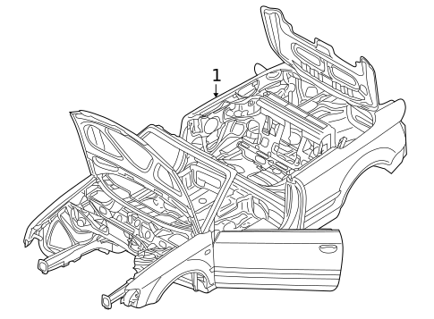 Body Shell for 2010 Audi A5 Quattro #0