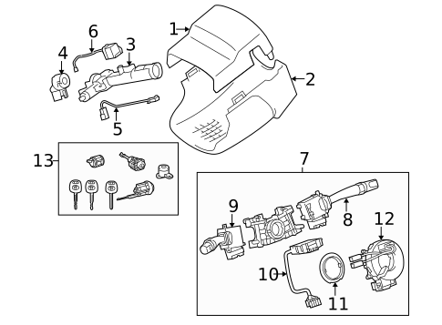 Ignition Lock for 2007 Toyota Solara #0