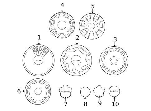 Covers & Trim for 1997 Subaru Impreza #0