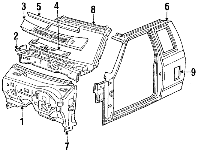 55344551 - Body: Dash Panel for Mopar Image