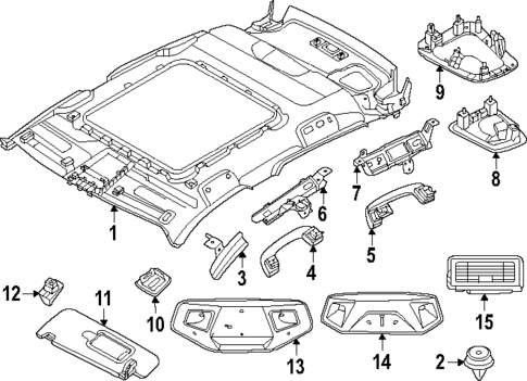 Interior Trim - Roof for 2024 BMW X2 #1