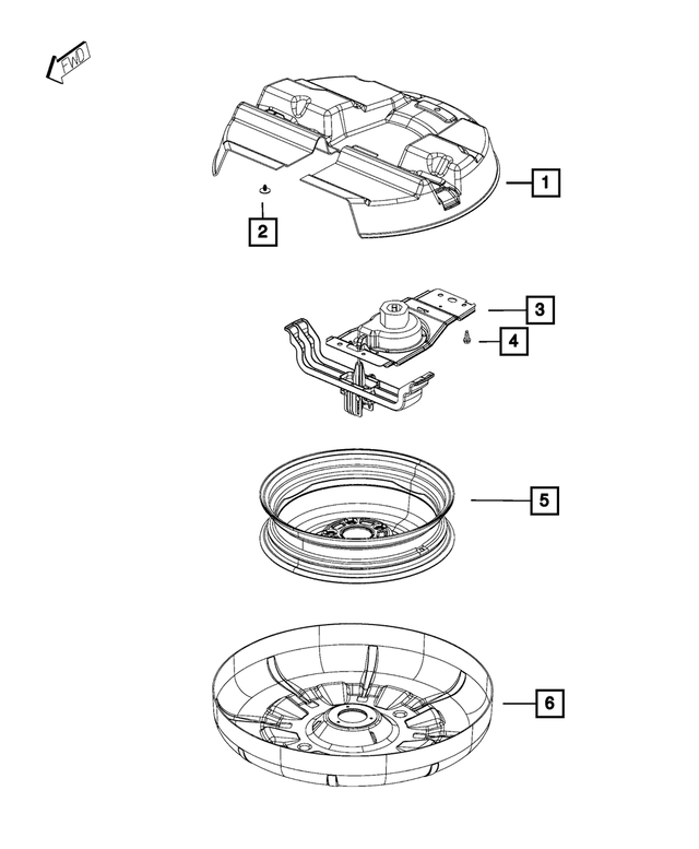 68294318AA - Wheels: Steel Wheel, Export for Mopar Image image