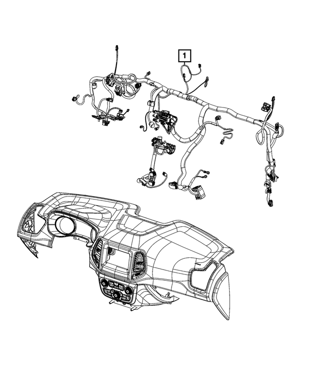 68651220AA - Electrical: Instrument Panel Wiring for Mopar Image image