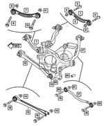 68079766AB - Rear Suspension: Rear Knuckle, Right for Mopar Image