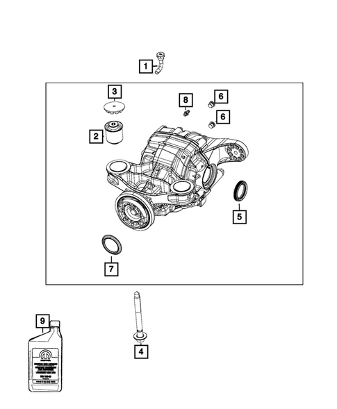 Rear Axle; Housing, Differential and Vent for 2016 Chrysler 300 #0