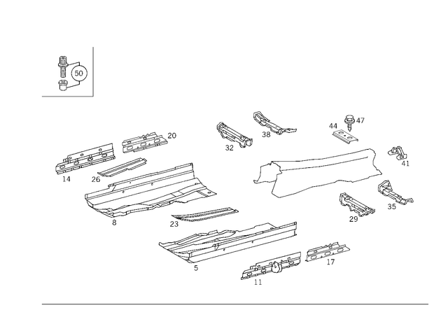 2026110122 - Substructure: Longitudinal Member for Mercedes-Benz Image image