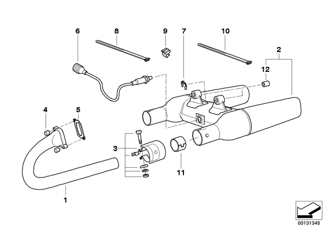 18101342445 - : Clamp With Cover, Left for BMW-Motorrad Image