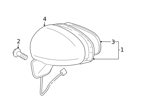 Outside Mirrors for 2012 Toyota Prius V #0