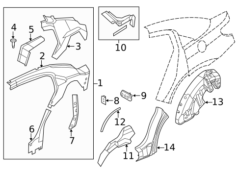 Inner Structure for 2011 Chrysler 200 #0