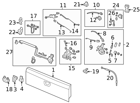 Tailgate for 2008 Honda Ridgeline #0