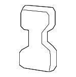 91403SJCA00 - Body: Striker Plate for Honda: Ridgeline Image